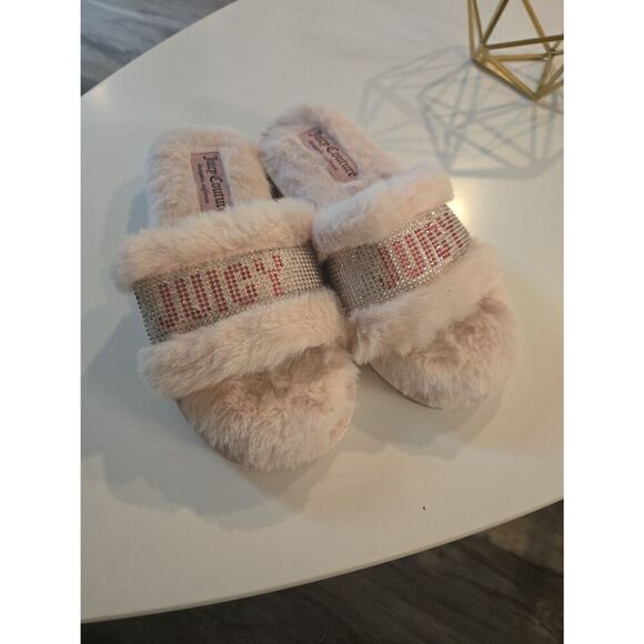 Juicy Couture PINK slippers size small womens - Picture 2 of 5